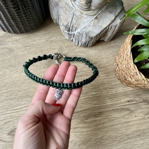 BrittArt baglyos makramé chocker nyaklánc, Ékszer, Nyaklánc, Nyakpánt, gallér, Csomózás, MESKA