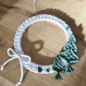 Makramé adventi kopogtató - Meska.hu