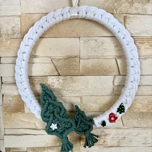 Karácsonyi kopogtató/ajtódísz - Meska.hu