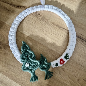 Karácsonyi kopogtató/ajtódísz - karácsony - adventi díszek - adventi ajtódísz - Meska.hu