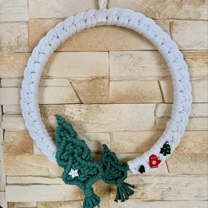 Karácsonyi kopogtató/ajtódísz - karácsony - adventi díszek - adventi ajtódísz - Meska.hu