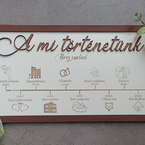 A mi történetünk - otthon & életmód - dekoráció - kép & falikép - fából készült kép - Meska.hu