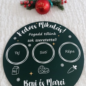 Mikulásváró tálca - karácsony - mikulás - mikulás ajándékok - Meska.hu