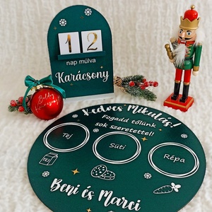 Mikulásváró tálca - karácsony - mikulás - mikulás ajándékok - Meska.hu