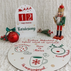 Karácsonyi visszaszámláló  - karácsony - adventi díszek - adventi naptár - Meska.hu