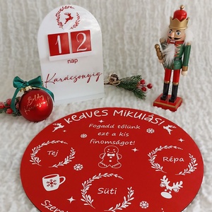 Karácsonyi visszaszámláló  - karácsony - adventi díszek - adventi naptár - Meska.hu