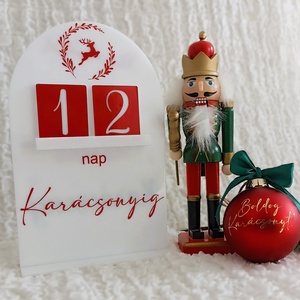 Karácsonyi visszaszámláló  - karácsony - adventi díszek - adventi naptár - Meska.hu