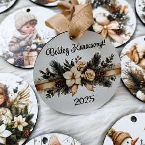 Állatos karácsonyfadíszek vintage stílusban - karácsony - karácsonyi lakásdekoráció - karácsonyfadíszek - Meska.hu