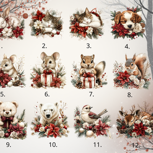 Színes karácsonyfadíszek bordó színvilágban - karácsony - karácsonyi lakásdekoráció - karácsonyfadíszek - Meska.hu