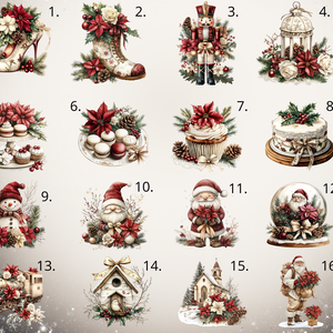 Színes karácsonyfadíszek bordó színvilágban - karácsony - karácsonyi lakásdekoráció - karácsonyfadíszek - Meska.hu