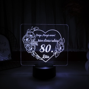 Szívhez szóló plexi led lámpa - otthon & életmód - lámpa - asztali lámpa - Meska.hu