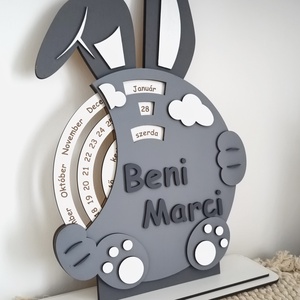 Öröknaptár gyerekeknek (nyuszi) - Meska.hu