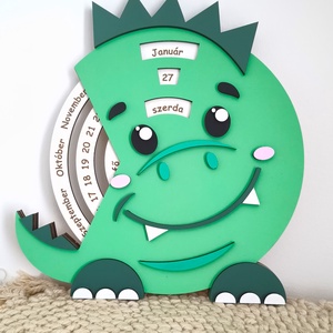 Öröknaptár gyerekeknek (dínó) - Meska.hu