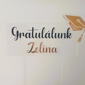 Plexi tortabeszúró - ballagásra - otthon & életmód - konyhafelszerelés, tálalás - sütés, főzés - sütidísz - Meska.hu