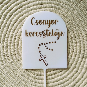 Tortabeszúró - keresztelőre névre szólóan - Meska.hu