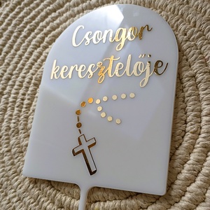 Tortabeszúró - keresztelőre névre szólóan - otthon & életmód - konyhafelszerelés, tálalás - sütés, főzés - sütidísz - Meska.hu