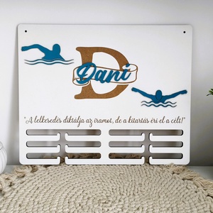 Éremtartó - úszás - otthon & életmód - dekoráció - fali és függő dekoráció - éremtartó - Meska.hu