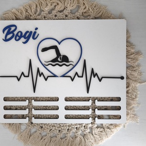 Éremtartó - úszás - otthon & életmód - dekoráció - fali és függő dekoráció - éremtartó - Meska.hu