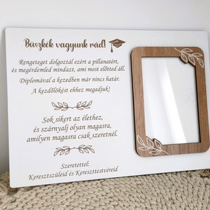 Gratulálunk! - képkeret (ballagás, diplomaosztó) - otthon & életmód - dekoráció - kép & falikép - képkeret - Meska.hu