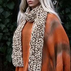 CHUNKY SHAWL - extra-vastag kézzel kötött sál - ruha & divat - sál, sapka, kendő - sál - Meska.hu
