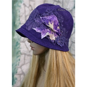 IBOLYA  cloche - artsy flapper kalap - ruha & divat - sál, sapka, kendő - kalap - Meska.hu