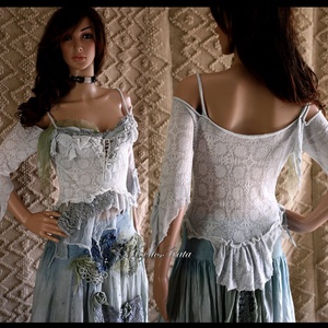 ANTOINETTE - shabby chic nimfa-top - ruha & divat - női ruha - póló, felső - Meska.hu ANTOINETTE - shabby chic nimfa-top - ruha & divat - női ruha - póló, felső - Meska.hu