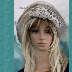 MOMO - shabby chic design-kalap - ruha & divat - sál, sapka, kendő - kalap - Meska.hu