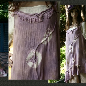 LEVENDULA BATIK - shabby chic tunika  - ruha & divat - női ruha - tunika - Meska.hu