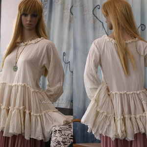 THALE tunika - shabby chic design   - ruha & divat - női ruha - tunika - Meska.hu