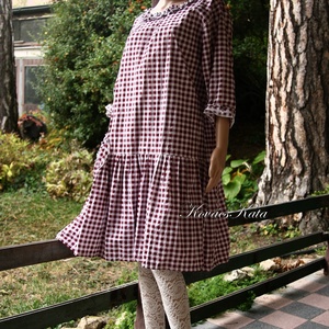 FIFI -  pamutvászon flapper ingruha XXL  - ruha & divat - női ruha - ruha - Meska.hu