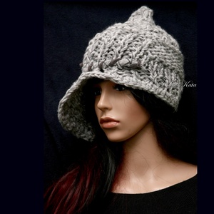 CLOCHE-ART - extravagáns kézzel kötött kalap - ruha & divat - sál, sapka, kendő - sapka - Meska.hu