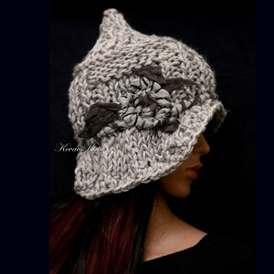 CLOCHE-ART - extravagáns kézzel kötött kalap - ruha & divat - sál, sapka, kendő - sapka - Meska.hu