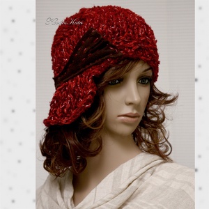CLOCHE-ART - kézzel kötött bohém kalap - ruha & divat - sál, sapka, kendő - sapka - Meska.hu