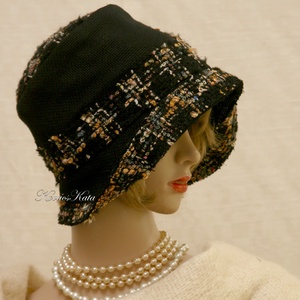 FANNY cloche - exkluzív design kalap - ruha & divat - sál, sapka, kendő - kalap - Meska.hu
