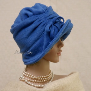 ERNA cloche - polár flapper kalap L - ruha & divat - sál, sapka, kendő - kalap - Meska.hu