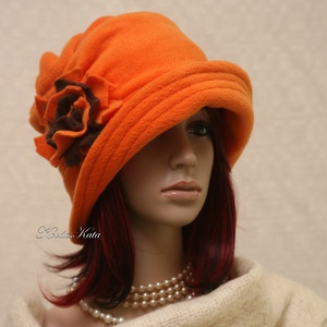 ERNA cloche - polár flapper kalap - ruha & divat - sál, sapka, kendő - kalap - Meska.hu