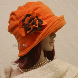 ERNA cloche - polár flapper kalap - ruha & divat - sál, sapka, kendő - kalap - Meska.hu