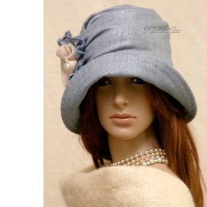ERNA cloche - romantikus flapper kalap - ruha & divat - sál, sapka, kendő - kalap - Meska.hu
