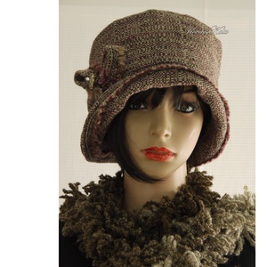 FRIDA cloche - gyapjúszövet flapper-kalap - ruha & divat - sál, sapka, kendő - kalap - Meska.hu