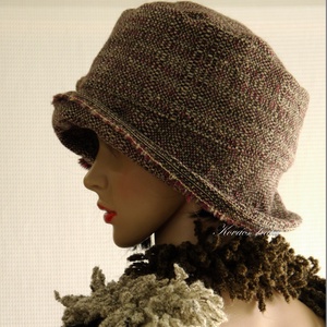 FRIDA cloche - gyapjúszövet flapper-kalap - ruha & divat - sál, sapka, kendő - kalap - Meska.hu
