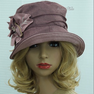 FRÉZIA-cloche - romantikus design kalap - ruha & divat - sál, sapka, kendő - kalap - Meska.hu