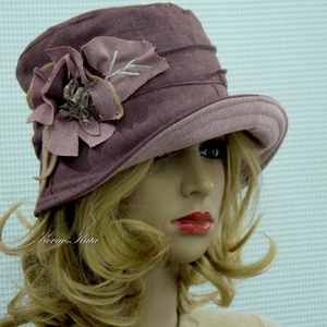 FRÉZIA-cloche - romantikus design kalap - ruha & divat - sál, sapka, kendő - kalap - Meska.hu