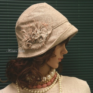 MARIE cloche - flapper szövetkalap - ruha & divat - sál, sapka, kendő - kalap - Meska.hu