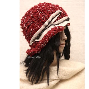 CLOCHE-ART kötött sapka - ruha & divat - sál, sapka, kendő - sapka - Meska.hu