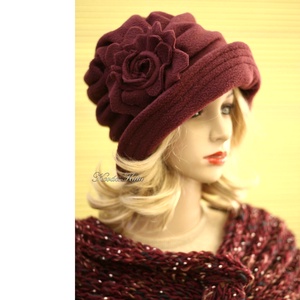 ERNA cloche/marsala - polár flapper kalap - ruha & divat - sál, sapka, kendő - kalap - Meska.hu ERNA cloche/marsala - polár flapper kalap - ruha & divat - sál, sapka, kendő - kalap - Meska.hu