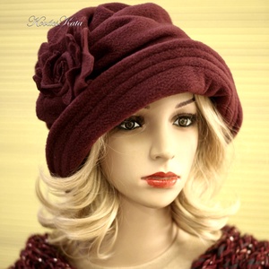 ERNA cloche/marsala - polár flapper kalap - ruha & divat - sál, sapka, kendő - kalap - Meska.hu ERNA cloche/marsala - polár flapper kalap - ruha & divat - sál, sapka, kendő - kalap - Meska.hu