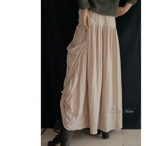 LUCA-SZOKNYA / natúr - lagenlook fashion design  - ruha & divat - női ruha - szoknya - Meska.hu