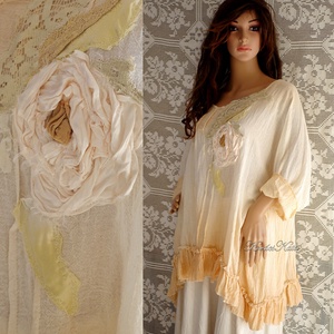 LINETTE - art to wear tunika  - ruha & divat - női ruha - tunika - Meska.hu