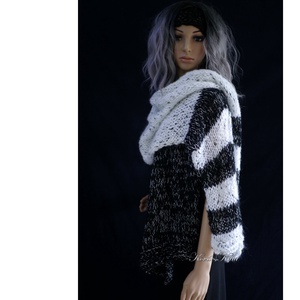 MAXI-STÓLA - extravagáns kézzel kötött mohair sál - ruha & divat - sál, sapka, kendő - stóla - Meska.hu MAXI-STÓLA - extravagáns kézzel kötött mohair sál - ruha & divat - sál, sapka, kendő - stóla - Meska.hu