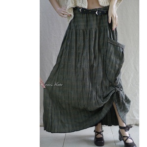 LUCA-SZOKNYA / pliszés - artsy lagenlook design  - ruha & divat - női ruha - szoknya - Meska.hu